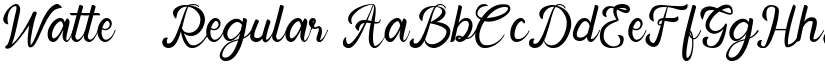 Watten Regular font