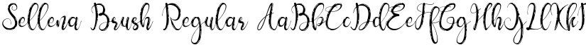 Sellena Brush Regular font