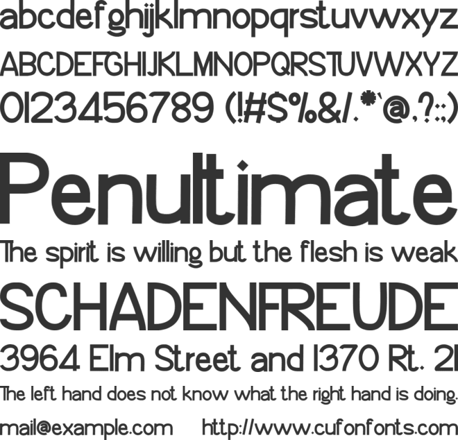 Filogofil font preview