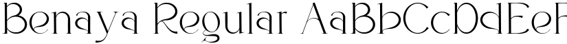 Benaya Regular font