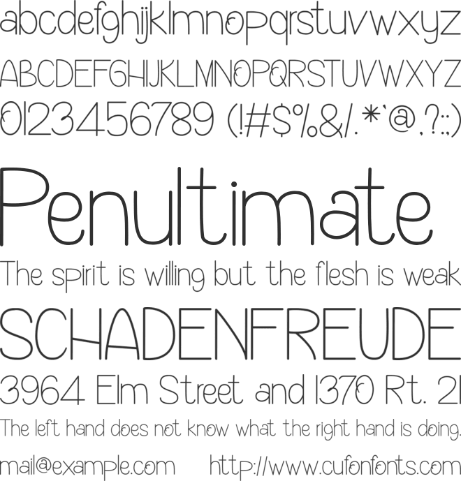 Funny Holiday font preview