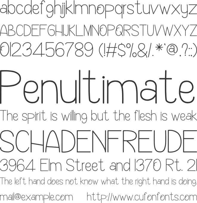 Funny Holiday font preview