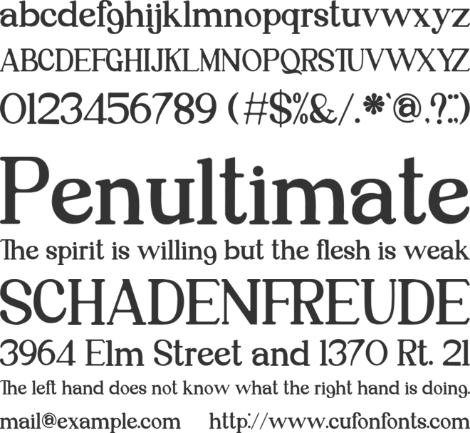 Ardegan font preview