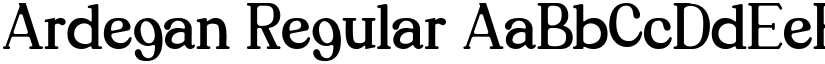 Ardegan Regular font