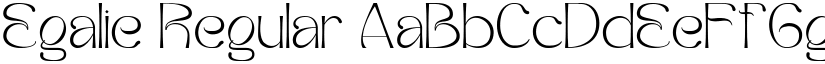 Egalie Regular font