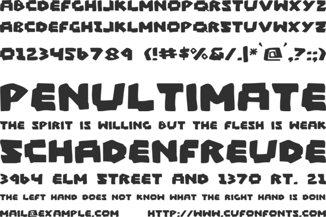 Mad Marker font preview