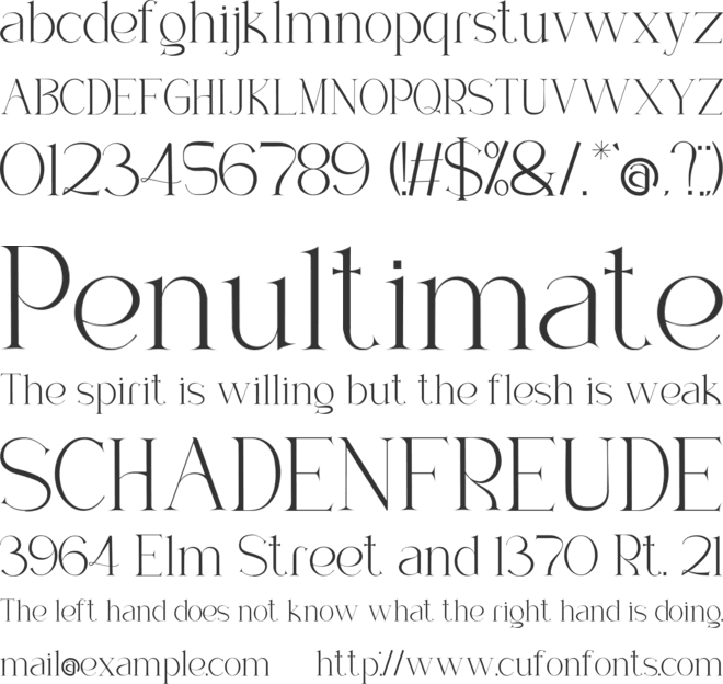 Faesa Breages font preview