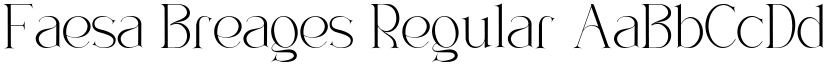 Faesa Breages Regular font