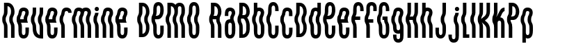 Nevermine DEMO font