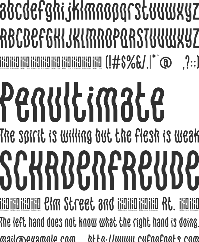 Nevermine font preview