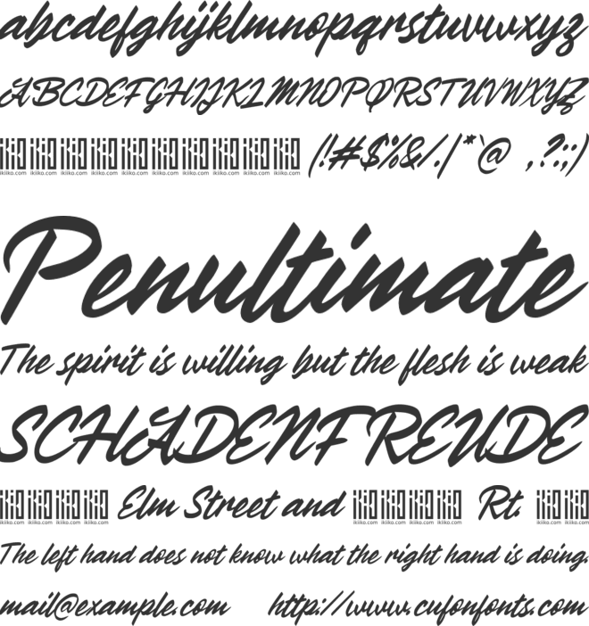 Maxmillion font preview