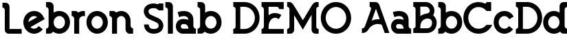 Lebron Slab DEMO font