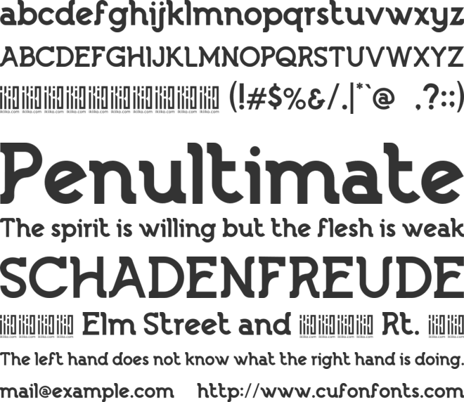 Lebron Slab font preview