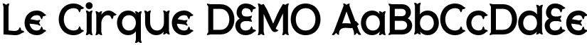 Le Cirque DEMO font