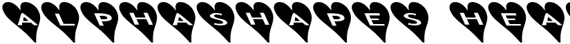 AlphaShapes hearts 2b font