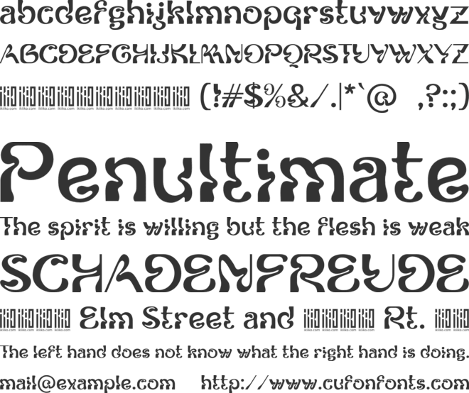 Kooltura font preview