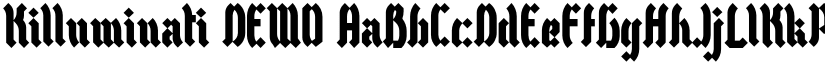 Killuminati DEMO font