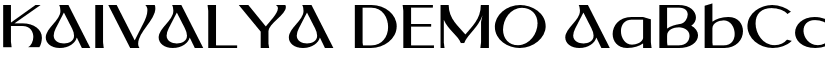 KAIVALYA DEMO font