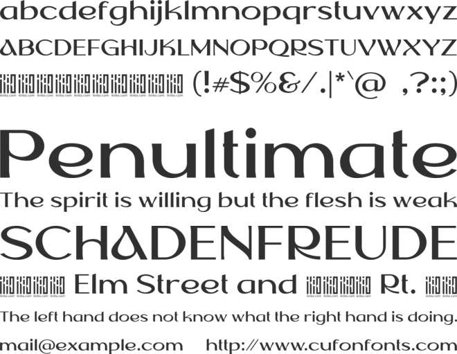 KAIVALYA font preview
