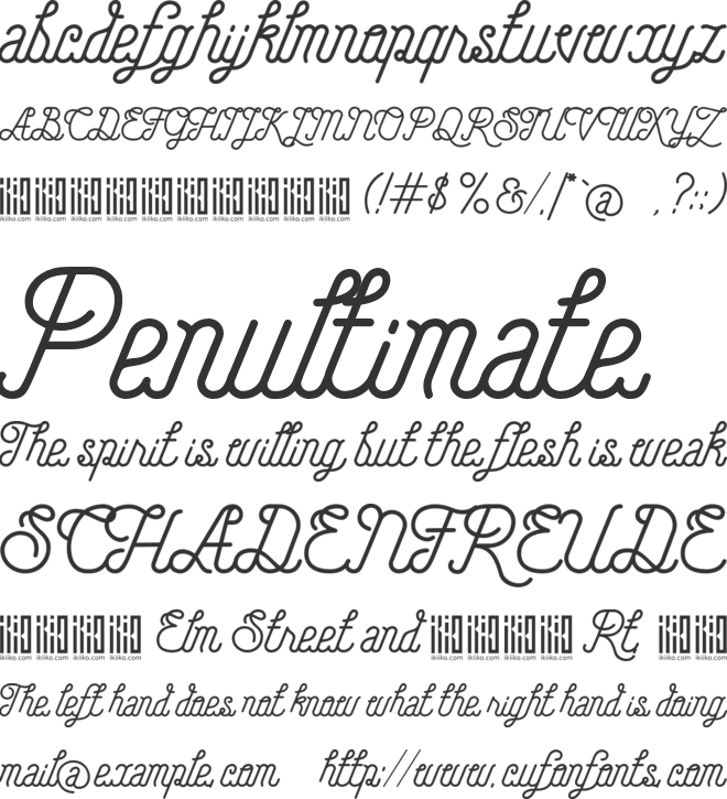 Hellofolks font preview