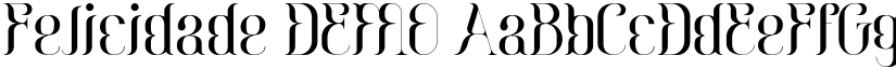Felicidade DEMO font