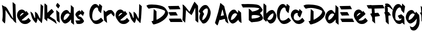 Newkids Crew DEMO font