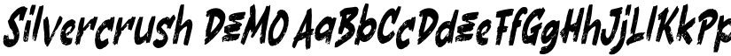 Silvercrush DEMO font