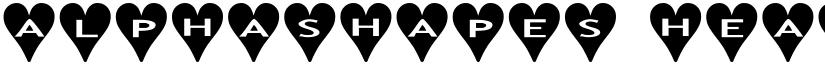 AlphaShapes hearts font