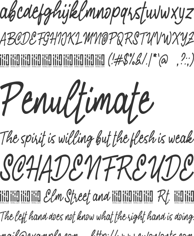 Southern Clan font preview