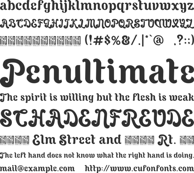 The Archies Typeface font preview