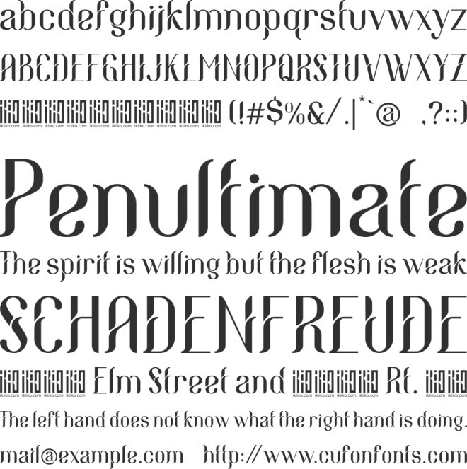 Eleanore font preview