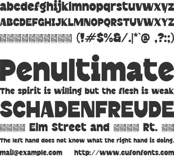 El Mariachi font preview