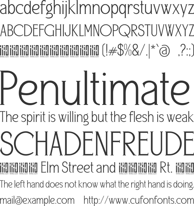 Cleopatras font preview