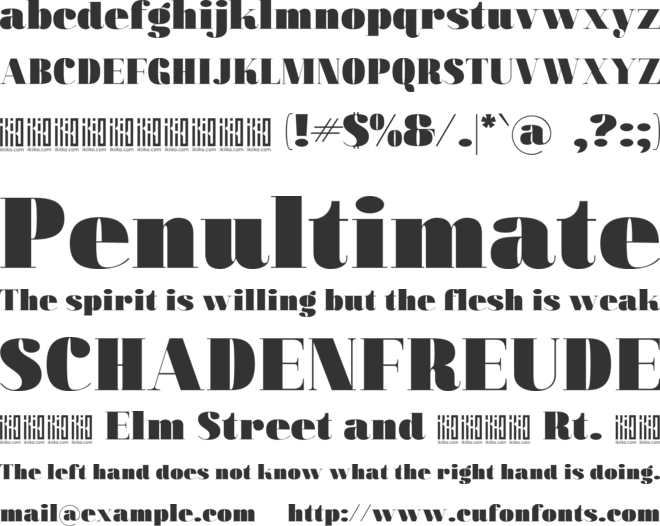 Walking Broadway font preview