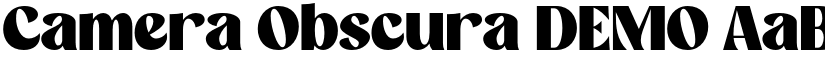 Camera Obscura DEMO font