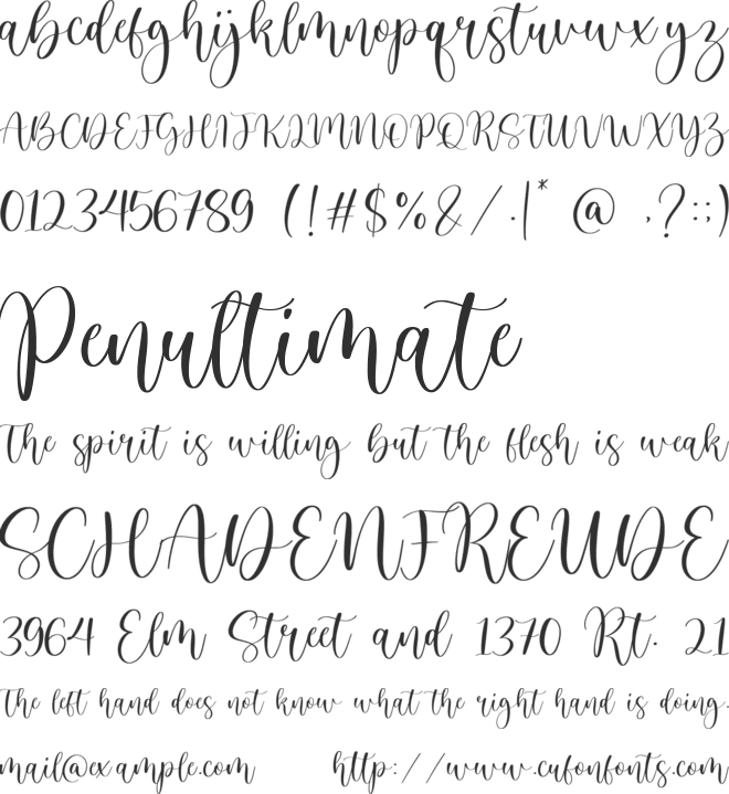 Glowitcher font preview