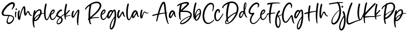 Simplesky font download