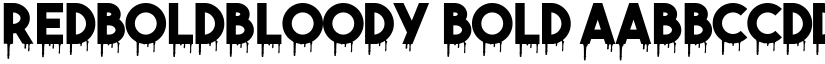 RedBoldBloody Bold font