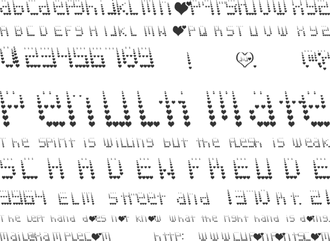 Naujoks Love font preview