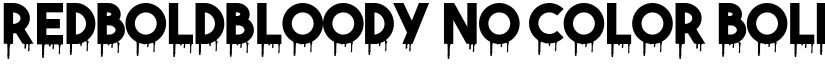 RedBoldBloody No Color Bold font