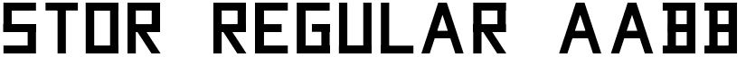 STOR Regular font