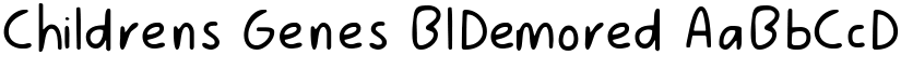 Childrens Genes Blured font