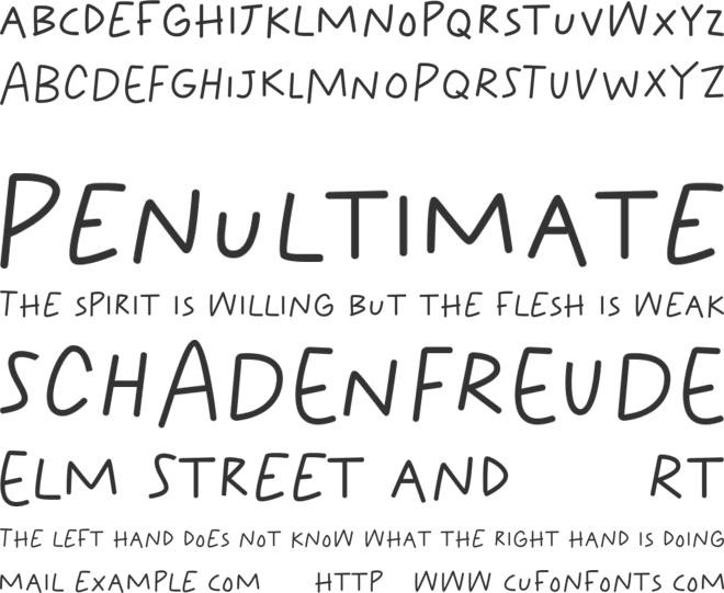 Parakids font preview