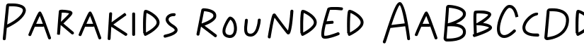 Parakids Rounded font