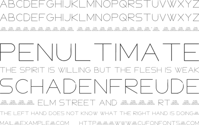 FOXUS font preview