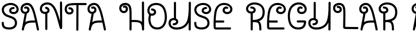 Santa House Regular font