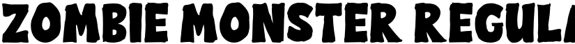 Zombie Monster Regular font