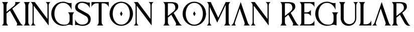 Kingston Roman Regular font