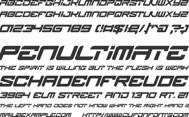 Brake DIsc font preview