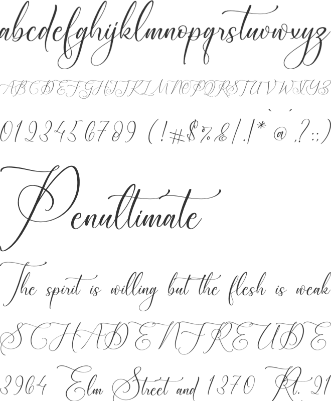 Blacksttam font preview